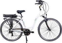 Rower elektryczny Omnigena Majdller E-City E-bike 6-b 28" Biały