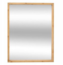 Lustro 5five Lustro łazienkowe w bambusowej ramie, 34 x 44 cm