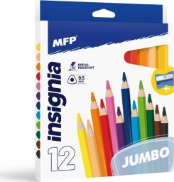 MFP paper kredki M 12 JUMBO trójkątne z temperówką 6330513