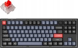 Klawiatura Keychron Keychron V3 TKL 80% Fully Assembled Knob K Pro Red Switch Frosted Black QMK/VIA