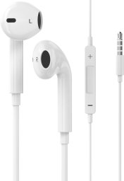 Słuchawki Sinox Sinox in-ear høretelefoner med mikrofon. Hvid