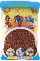 Hama Beads 201-20, Brown, Tube bead, 3000 pc(s)