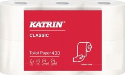Katrin Papier toaletowy Classic 400 2-warstwowy 48m 42 rulonów/karton 104834 - (42 rulonów na karton)