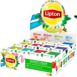 Lipton Te Lipton display med 180 tebreve, i 12 varianter