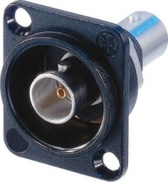 Neutrik Neutrik NTR-NBB75DFIB, BNC, Black, Silver, Brass, Polyoxymethylene (POM), PTFE, Zinc steel, IEC 6016908, MIL 348A, 26 mm, 34 mm
