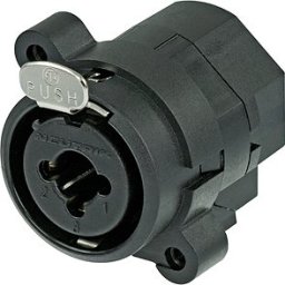 Neutrik Neutrik NCJ6FI-S, XLR/1/4" stereo jack combo, Black, 27 mm, 30 mm, -30 - 80 °C
