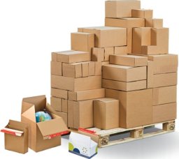 Colompac Papkasse ColomPac Eurobox-series, 195 x 95 x 90 mm, bundt a 20 stk.
