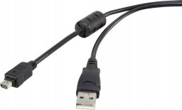 Kabel USB Renkforce Renkforce RF-4536474, 1.5 m, USB A, USB 2.0, 480 Mbit/s, Black