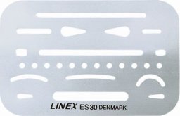 Linex Linex Schablone 26 Öffnungen, Desk ruler