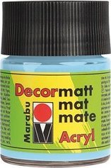 Marabu Marabu Decormatt Acryl, 50 ml, Blue, Matte, Bottle, Weatherproof