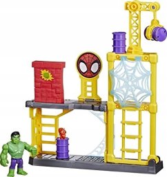 Figurka Marvel Marvel Spidey and His Amazing Friends Hulk''s Smash Yard, Action/Adventure, Spider-Man & Hulk, 3 yr(s), Multicolour, Plastic