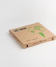 Antalis Pizzaæske ecobox brun fluorfri 32x32x3cm 100stk/pak - (100 stk.)