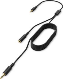 Nzxt NZXT ST-ACCC1-WW, 2 x 3.5mm, Male/Female, 3.5mm TRRS, Male, 2 m, Black