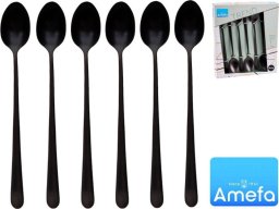  Amefa Austin 1410 - 6 Iced Teaspoons in trend box - black