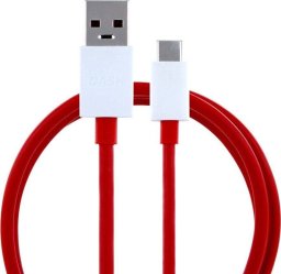 Kabel USB OnePlus USB-A - USB-C 1 m Czerwony