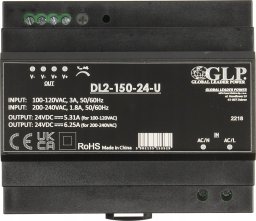 GLP ZASILACZ IMPULSOWY DL2-150-24-U