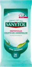  SANYTOL Chusteczki uniwersalne SANYTOL Eukaliptus czyszczą i dezynfekują 36 szt