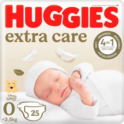 Pieluszki Huggies Pieluchy HUGGIES Extra Care 0 (