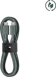 Kabel USB Native Union USB-C - USB-C 1.2 m Zielony (BELT-C-GRN-2-NP)