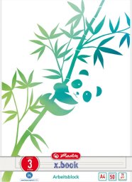 Herlitz Herlitz Arbeitsblock A4 GREENline 50 Bl. Lineatur 03 Panda