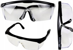 LeanToys Okulary Ochronne Regulacja Ramion Czarne