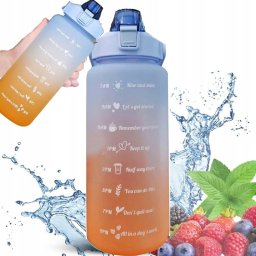 ExtraLink EXTRALINK BUTELKA MOTYWACYJNA BIDON NA WODĘ 2000ML NIEBIESKO-POMARAŃCZ BUT-993
