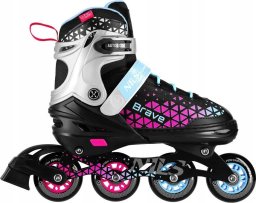 Rolki Nils Extreme NH18190A z wymienną płozą regulowane czarne r. 29-33