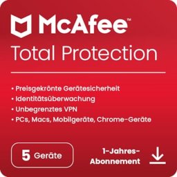 McAfee McAfee Total Protection 5 Gerät 1 Jahr ESD