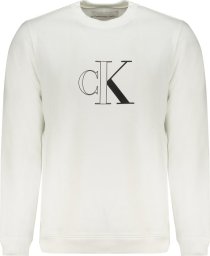  Calvin Klein BIAŁA BLUZA MĘSKA BEZ ZAMKA CALVIN KLEIN XL