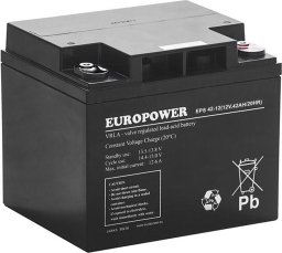 Europower Akumulator AGM EUROPOWER serii EPS 12V 42Ah (Żywotność 8-12 lat)