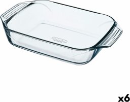 Pyrex Naczynie do Piekarnika Pyrex Irresistible Przezroczysty Szkło Prostokątny 39 x 24,5 x 6,9 cm (6 Sztuk)