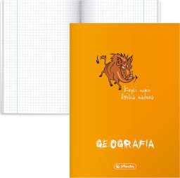 Herlitz Zeszyt A5 60k w kratkę geografia przedmiotowy okładka folii PP HERLITZ