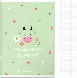  Herlitz Zeszyt A5 32 kartki w kratkę z marginesem 70g/m2 Pastel Cute HERLITZ