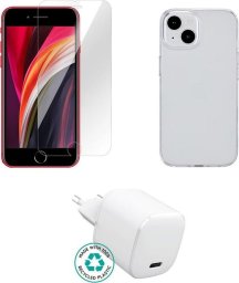 Ładowarka eStuff eSTUFF ES-KIT-IPHSE(2022) ładowarka do urządzeń przenośnych Telefon komórkowy Przezroczysty, Biały Prąd przemienny Wewnętrzna