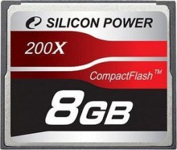 Karta Silicon Power 200x Compact Flash 8 GB  (SP008GBCFC200V10)