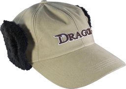 Dragon Czapka Zimowa Dragon basebal z nausznika jeans khaki