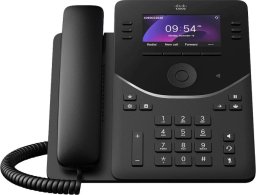 Telefon Cisco Desk Phone 9851 - Telefon VoIP - z modułem Trusted Platform (TPM) 2.0 z wyświetlaczem numeru/ funkcją oczekiwania na połączenie - SIP, RTCP, RTP, SRTP, SDP - 46 linii - Carbon Black
