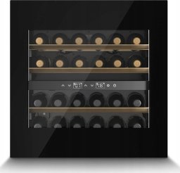 Chłodziarka do wina Caso Caso | Wine Cooler | WineDeluxe WD 24 | Energy efficiency class F | Built-in | Bottles capacity 24 | Juodas