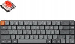 Klawiatura Keychron Keychron K7 Max Gateron Raudona Belaidė Klaviatūra