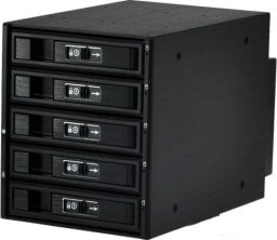 Kieszeń JJ Computer JOUJYE JJ-3052M-SS SATA/SAS I II III  Gehause 14,6cm X 14,6cm fuer 5XHDD 6,4cm/8,9cm 2,5zoll/3,5zoll schwarz