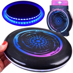 Jokomisiada Latający Świecący led DYSK ufo 23cm do rzucania zabawy ZA4957