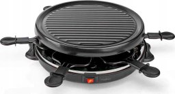 Grill elektryczny Nedis Nedis FCRA210FBK6 grill raclette 6 os. 800 W Czarny