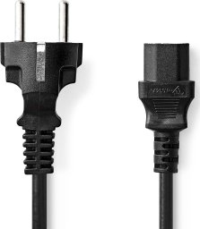 Kabel zasilający Nedis Nedis CEGL10030BK50 kabel zasilające Czarny 5 m CEE7/7 C13 panel