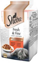  Sheba SHEBA 6x50g FRESH&FINE MIĘSNE DANIE sos