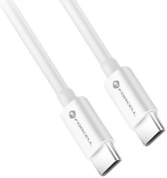Kabel USB ForCell USB-C - USB-C 3 m Biały
