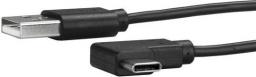Kabel USB StarTech USB-A - USB-C 1 m Czarny (USB2AC1MR)