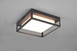 DELIGHT Trio Witham 677860142 plafon lampa sufitowa zewnętrzna IP54 1x14W LED 2300-4000K antracytowy