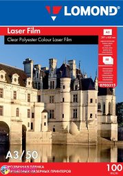 Lomond Lomond PET Film for b/w & color laser printers Clear A3, 50 sheets