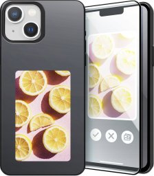 Hello Case Etui do Apple iPhone 13 / 14 z Funkcją NFC E Ink 4-Kolorowy Czarne   SZKŁO