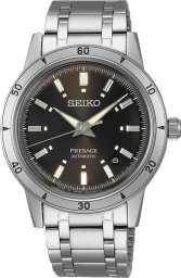 Zegarek Seiko Zegarek męski Seiko SRPL09J1 srebrny